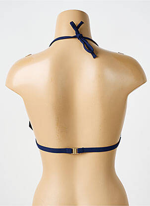 Sutien de costum de baie elasticitate top triunghiuri albastru BIKINI BAR femeie