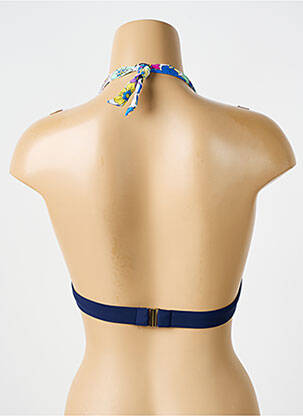 Sutien de costum de baie elasticitate top sutien push-up albastru BIKINI BAR femeie