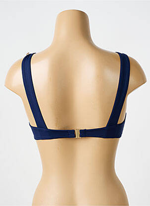 Sutien de costum de baie elasticitate sutien cupe întregi cu decolteu înalt albastru BIKINI BAR femeie