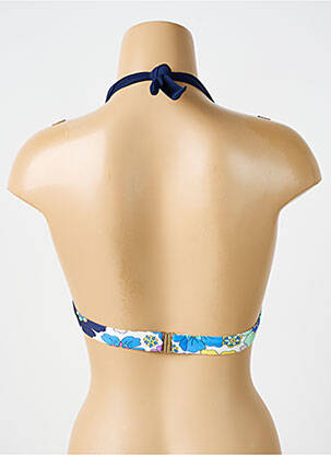 Sutien de costum de baie elasticitate top sutien push-up albastru BIKINI BAR femme