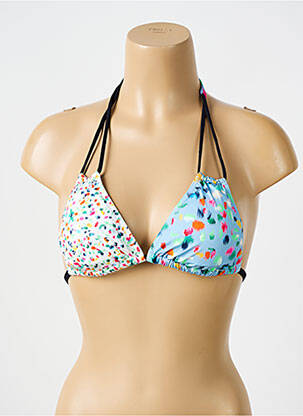Sutien de costum de baie elasticitate top triunghiuri albastru BIKINI BAR femeie