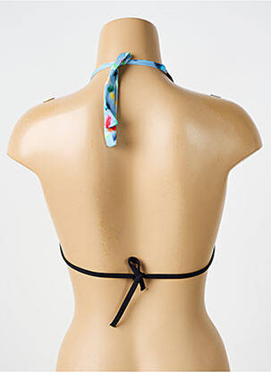 Sutien de costum de baie elasticitate top triunghiuri albastru BIKINI BAR femeie