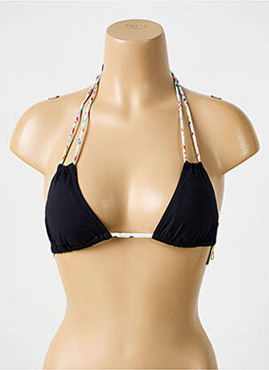 Sutien de costum de baie elasticitate top triunghiuri negru BIKINI BAR femeie