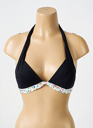 Sutien de costum de baie elasticitate top sutien push-up negru BIKINI BAR femeie