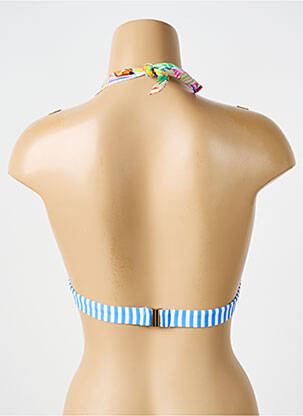Sutien de costum de baie elasticitate top sutien push-up albastru BIKINI BAR femeie