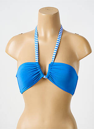 Sutien de costum de baie elasticitate top bentiță albastru BIKINI BAR femeie