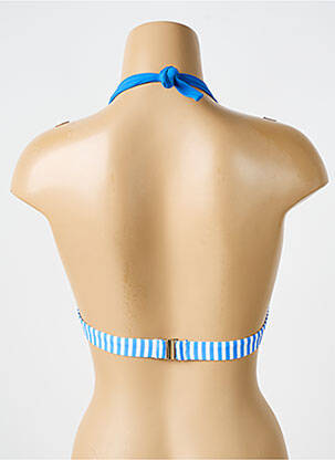 Sutien de costum de baie elasticitate top sutien push-up albastru BIKINI BAR femeie