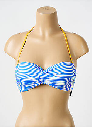 Sutien de costum de baie elasticitate top bentiță albastru BIKINI BAR femeie