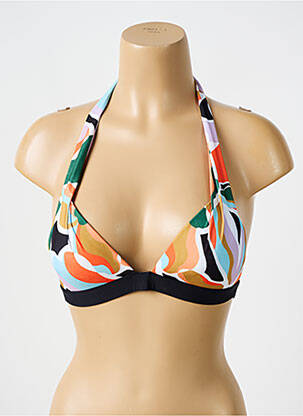 Sutien de costum de baie elasticitate top sutien push-up negru BIKINI BAR femeie