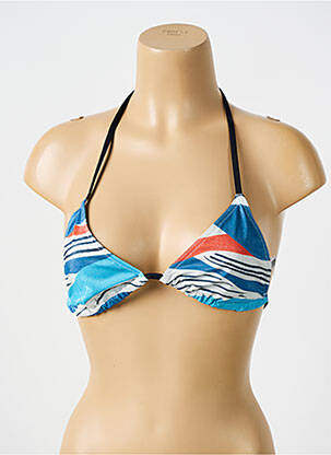 Sutien de costum de baie elasticitate top triunghiuri albastru BIKINI BAR femeie