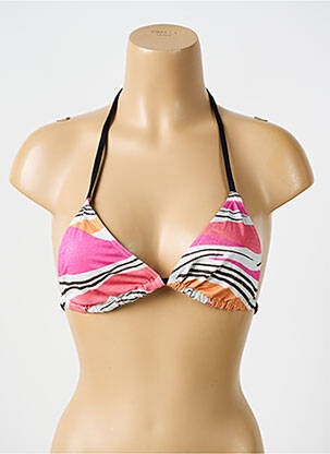 Sutien de costum de baie elasticitate top triunghiuri roz BIKINI BAR femeie