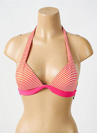 Sutien de costum de baie elasticitate top sutien push-up portocaliu BIKINI BAR femme