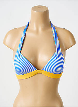 Sutien de costum de baie elasticitate top sutien push-up albastru BIKINI BAR femeie