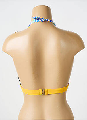 Sutien de costum de baie elasticitate top sutien push-up albastru BIKINI BAR femeie