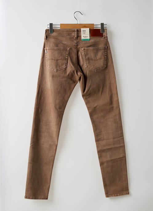 Blugi cu croială slim maro PEPE JEANS bărbat