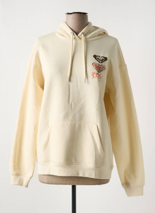 Hanorac cu glugă bej ROXY femeie