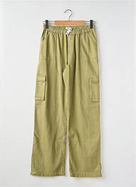Pantalon cargo buzunare talie elastică verde ROXY GIRL fată