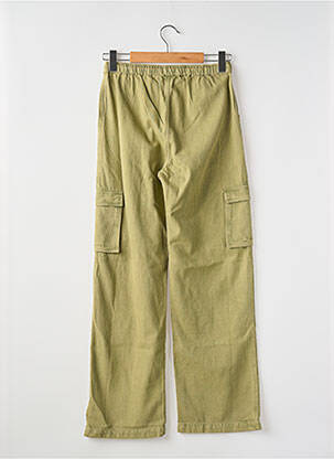 Pantalon cargo buzunare talie elastică verde ROXY GIRL fată