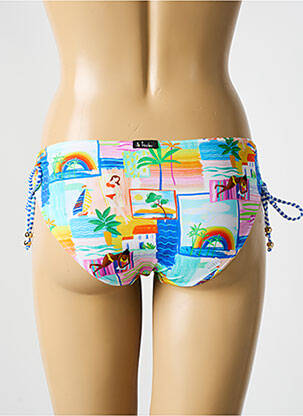 Chiloți de baie imprimeu tie and dye chiloți albastru BIKINI BAR femeie