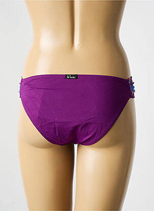 Chiloți de baie efect material satinat bikini violet BIKINI BAR femeie