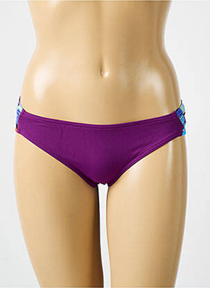 Chiloți de baie efect material satinat chiloți violet BIKINI BAR femeie