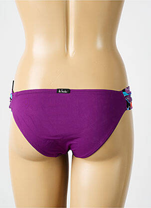 Chiloți de baie efect material satinat chiloți violet BIKINI BAR femeie