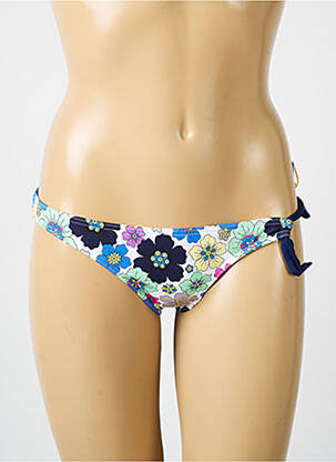 Chiloți de baie imprimeu floral bikini albastru BIKINI BAR femeie