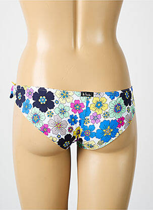 Chiloți de baie imprimeu floral bikini albastru BIKINI BAR femeie
