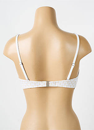 Sutien de costum de baie elasticitate top sutien push-up alb IODUS femeie
