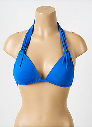 Sutien de costum de baie elasticitate top sutien push-up albastru IODUS femeie
