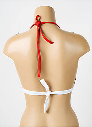 Sutien de costum de baie elasticitate top triunghiuri bej IODUS femeie