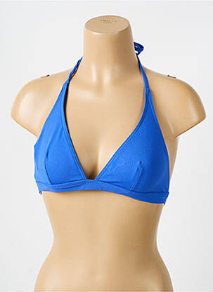 Sutien de costum de baie elasticitate top triunghiuri albastru IODUS femeie