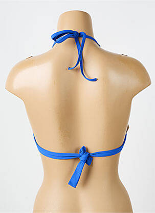 Sutien de costum de baie elasticitate top triunghiuri albastru IODUS femeie