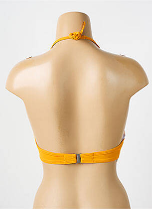 Sutien de costum de baie elasticitate top triunghiuri galben IODUS femeie