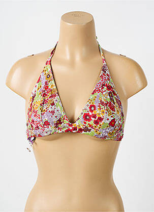 Sutien de costum de baie elasticitate top triunghiuri roșu IODUS femeie