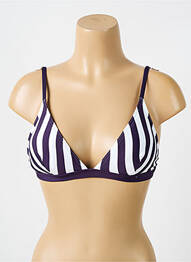 Sutien de costum de baie elasticitate sutien cu susținere înaltă și burete detașabil violet IODUS femme