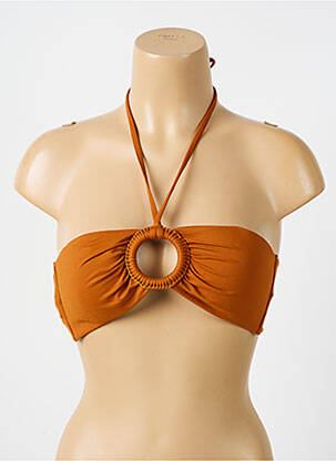 Sutien de costum de baie elasticitate top bentiță portocalie IODUS femeie