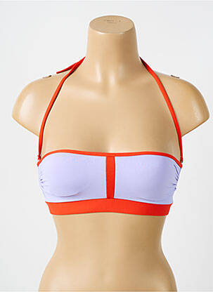 Sutien de costum de baie elasticitate top bentiță violet IODUS femeie