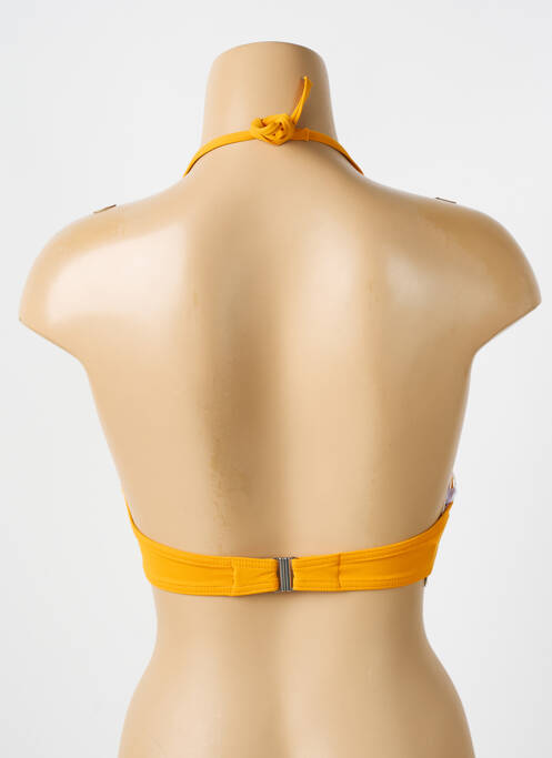 Sutien de costum de baie elasticitate top triunghiuri galben IODUS femme