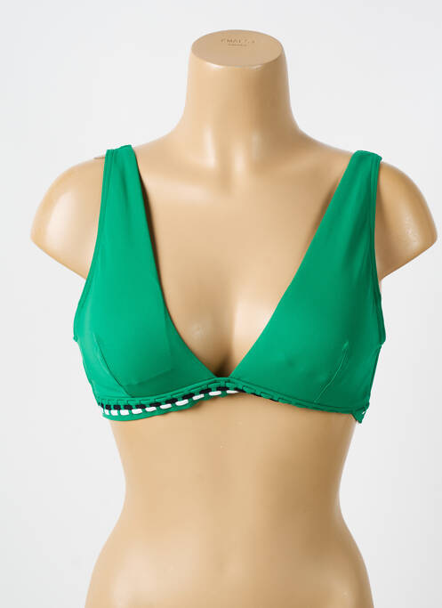 Sutien de costum de baie elasticitate sutien cu susținere înaltă și burete detașabil verde IODUS femme