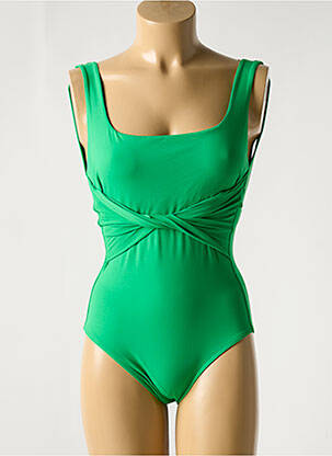 Costum de baie dintr-o singură piesă elasticitate verde IODUS femeie