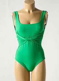 Costum de baie dintr-o singură piesă elasticitate verde IODUS femme
