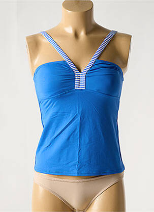 Tankini bretele elastice albastru BIKINI BAR femeie