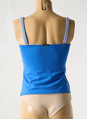 Tankini bretele elastice albastru BIKINI BAR femeie