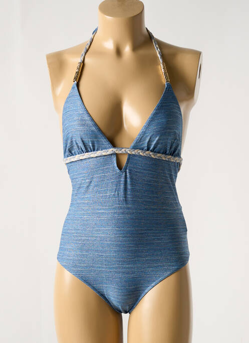 Costum de baie dintr-o singură piesă albastru BIKINI BAR femeie