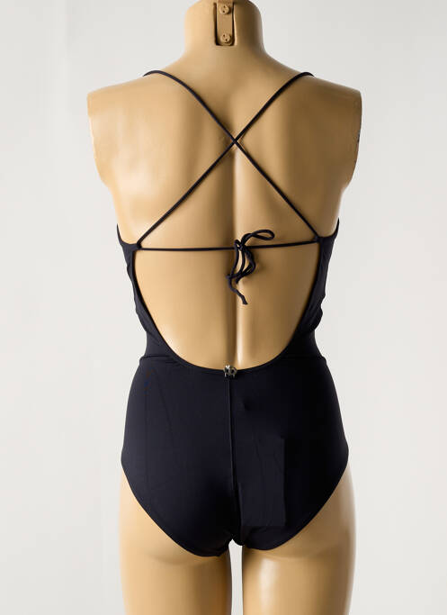 Costum de baie dintr-o singură piesă efect material satinat negru IODUS femme