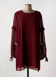 Rochie scurtă mâneci lungi mâneci lungi roșu CHERRY PARIS femeie
