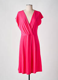 Rochie midi mâneci scurte mâneci scurte roz ELEONORA AMADEI femme