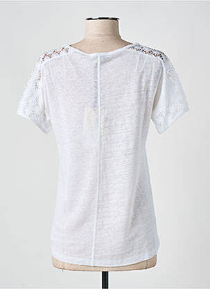Tricou croială cambrată mâneci scurte alb ALAN RED femeie
