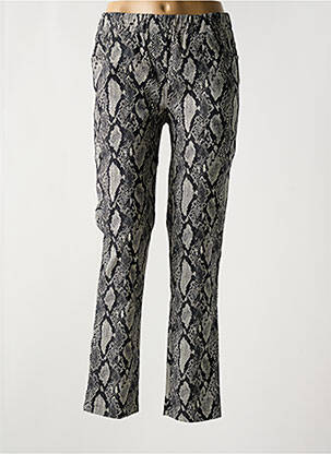 Pantalon slim talie elastică negru ELEONORA AMADEI femeie